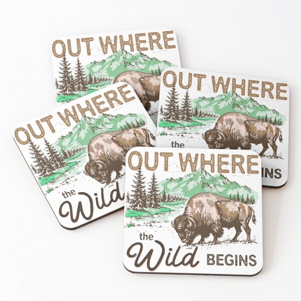 Item preview, Out Here The Wild Begins designed and sold by wesdesignshop.