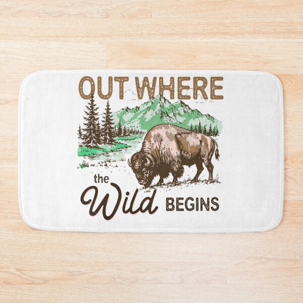 Item preview, Out Here The Wild Begins designed and sold by wesdesignshop.
