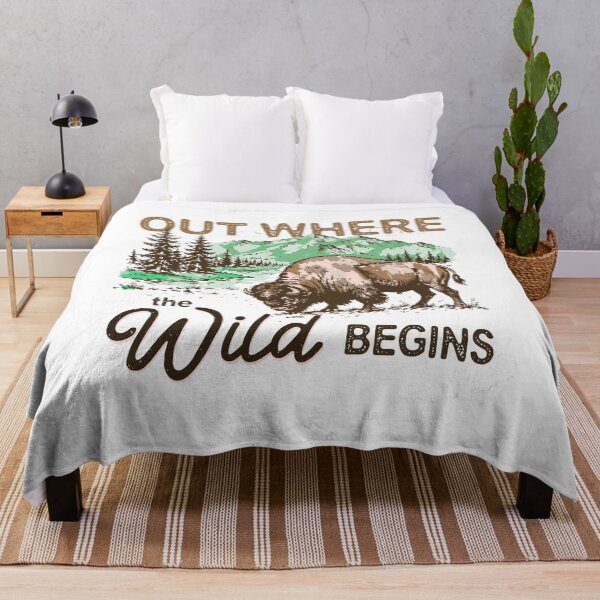 Item preview, Out Here The Wild Begins designed and sold by wesdesignshop.