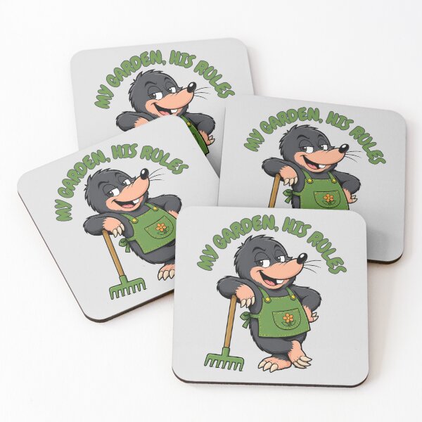 Item preview, My Garden, His Rules Funny Mole Gardener Cartoon designed and sold by HumanMess.