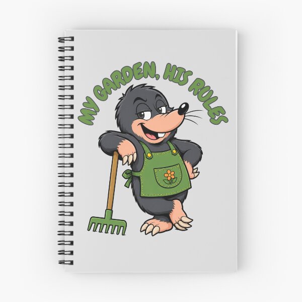 Item preview, My Garden, His Rules Funny Mole Gardener Cartoon designed and sold by HumanMess.