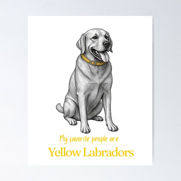 Item preview, My Favorite People Are Yellow Labradors | Yellow Lab Mom Dad Gift designed and sold by The Frog.
