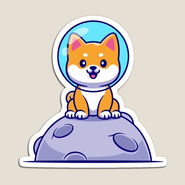 Item preview, Cute Astronaut Shiba Inu Dog on the Moon designed and sold by Madelene É 	 Monjeau.