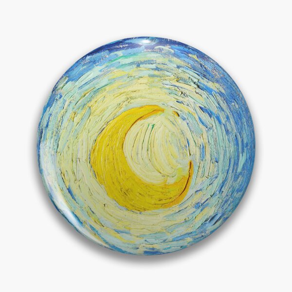 Item preview, The Starry Night Moon – Rectangular Cutout from Vincent van Gogh Painting designed and sold by EmeraldeaArt.