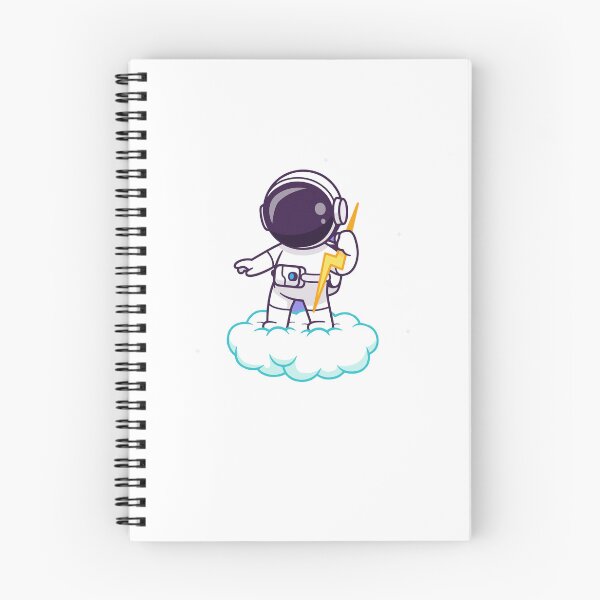 Item preview, Cute Astronaut Riding Cloud with Lightning Bolt designed and sold by Madelene É 	 Monjeau.