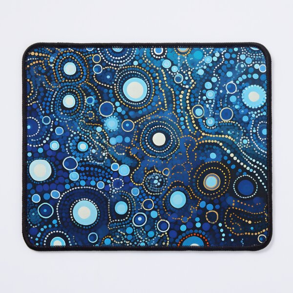 Item preview, Aboriginal Inspired Dot Art - With Deep Ocean Bubbles designed and sold by GrinGalore.