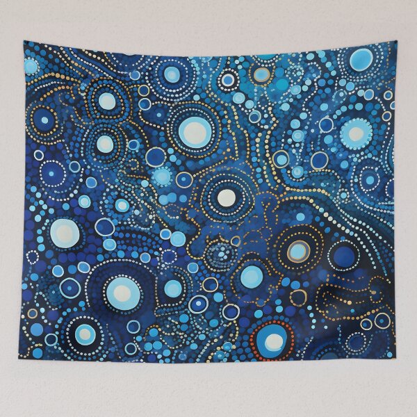 Item preview, Aboriginal Inspired Dot Art - With Deep Ocean Bubbles designed and sold by GrinGalore.
