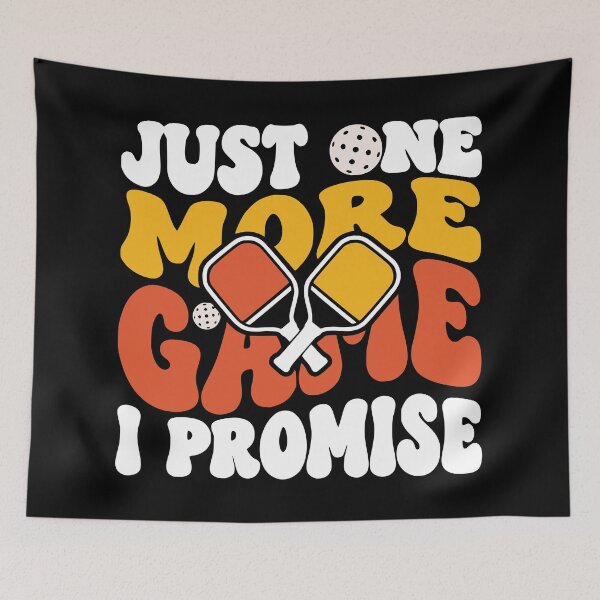 Item preview, Just One More Game I Promise Funny Pickleball Retro Groovy designed and sold by MavtM.