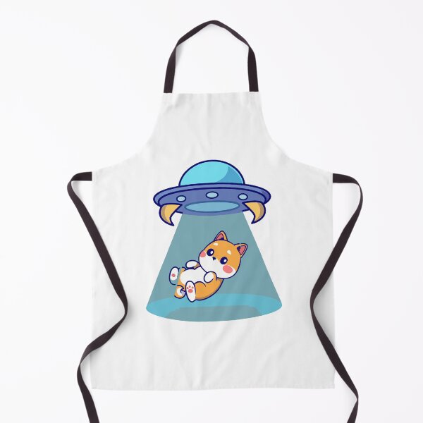 Item preview, Cute Shiba Inu Dog Alien UFO Abduction designed and sold by Madelene É 	 Monjeau.