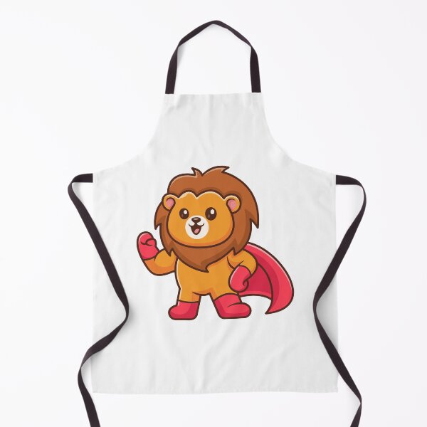Item preview, Cute Superhero Lion Chibi Fighter Cartoon designed and sold by Madelene É Monjeau.