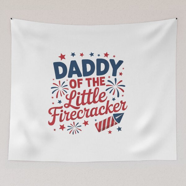 Item preview, Daddy of the little firecracker Fourth of July Birthday designed and sold by sailorjessiArt.