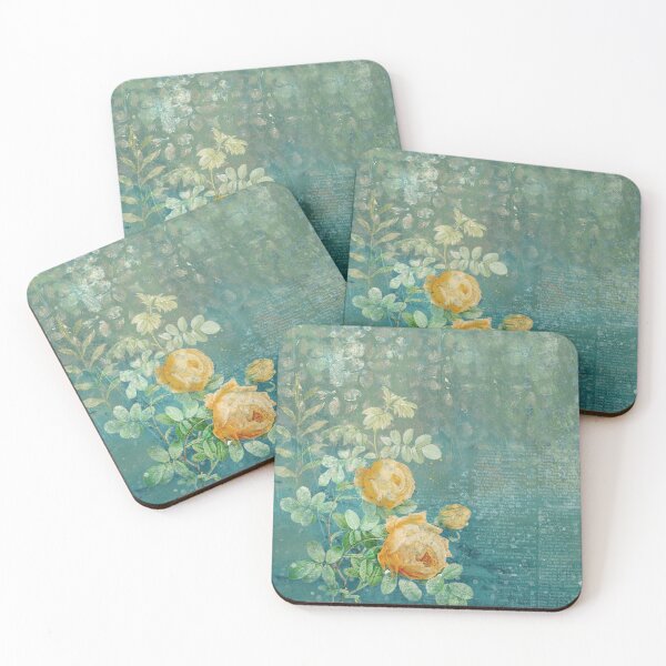 Item preview, Golden Roses in Quiet Water designed and sold by The Blue Window.