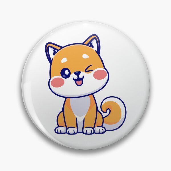 Item preview, Cute Winking Shiba Inu Dog Happy Chibi designed and sold by Madelene É 	 Monjeau.