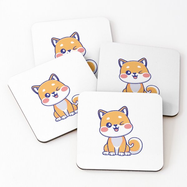 Item preview, Cute Winking Shiba Inu Dog Happy Chibi designed and sold by Madelene É 	 Monjeau.