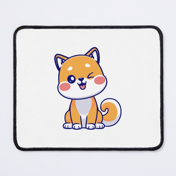 Item preview, Cute Winking Shiba Inu Dog Happy Chibi designed and sold by Madelene É Monjeau.