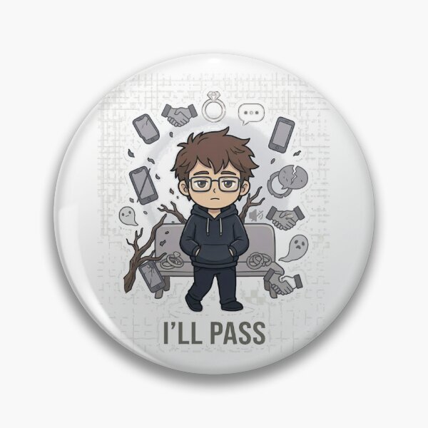 Item preview, I'll Pass designed and sold by IntrovertEngineer11.