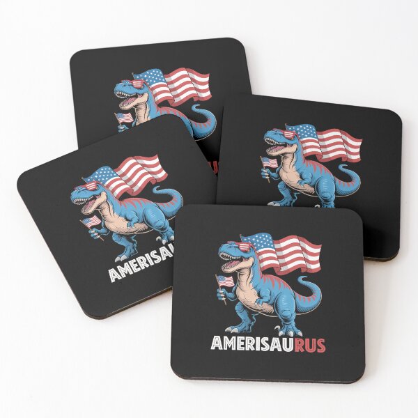 Item preview, Dinosaur 4th of July Boys Girls Men Amerisaurus T Rex designed and sold by sailorjessiArt.