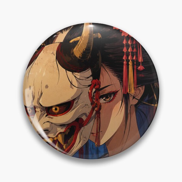 Item preview,  90s Anime Girl Hannya Mask designed and sold by bapupa.