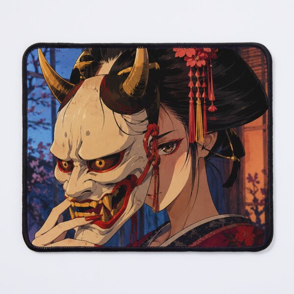 Item preview, 90s Anime Girl Hannya Mask designed and sold by bapupa.