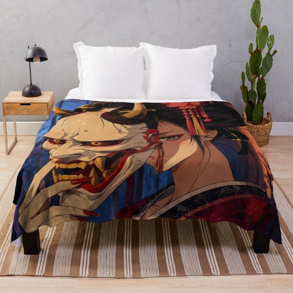 Item preview,  90s Anime Girl Hannya Mask designed and sold by bapupa.