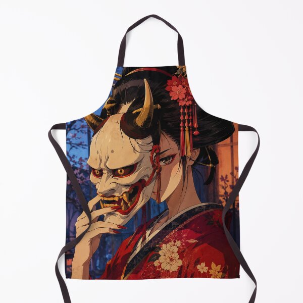 Item preview, 90s Anime Girl Hannya Mask designed and sold by bapupa.