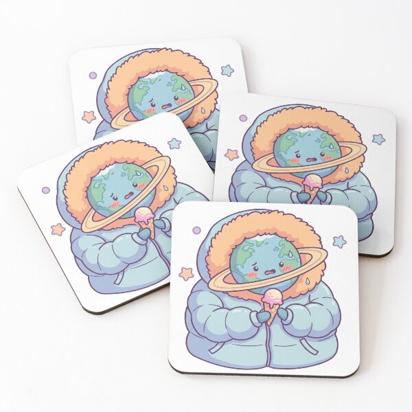 Item preview, Cozy Planet Ice Cream Space Sticker designed and sold by CuteRage.