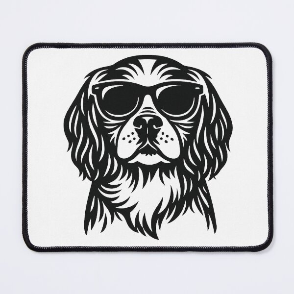Item preview, Cool Spaniel with Black Sunglasses Art - Cute Dog Illustration designed and sold by myforestfog.
