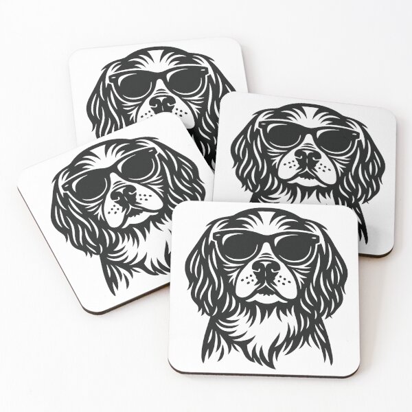 Item preview, Cool Spaniel with Black Sunglasses Art - Cute Dog Illustration designed and sold by myforestfog.