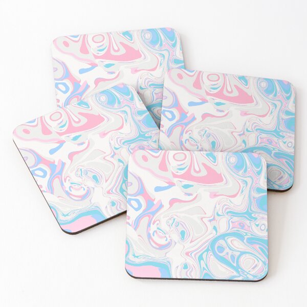 Item preview, Pastel Marble Abstract Art | Soft Pink Blue Swirl Design | Dreamy Fluid Aesthetic designed and sold by Zeddessay.