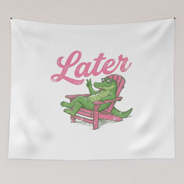 Item preview, Retro Beach Alligator Later Gator Summer Vibe designed and sold by AdyKurniawan.
