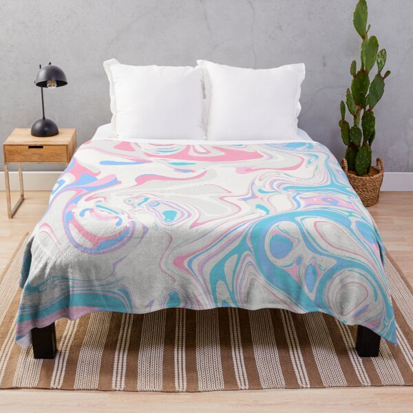 Item preview, Pastel Marble Abstract Art | Soft Pink Blue Swirl Design | Dreamy Fluid Aesthetic designed and sold by Zeddessay.