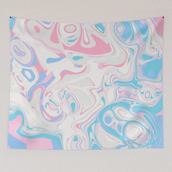 Item preview, Pastel Marble Abstract Art | Soft Pink Blue Swirl Design | Dreamy Fluid Aesthetic designed and sold by Zeddessay.