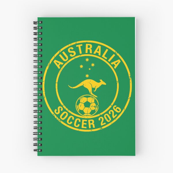 Item preview, Vintage Australia Soccer 2026 Kangaroo Circular Badge designed and sold by Imaginationbeyond.