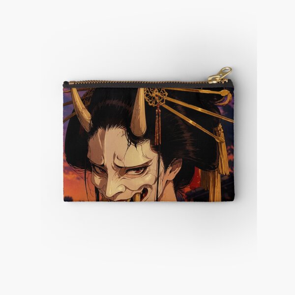 Item preview, Retro Anime Hannya Demon Girl Mask Sunset designed and sold by bapupa.