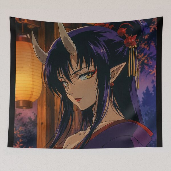 Item preview, 90s Anime Japanese Demon Girl Kimono designed and sold by bapupa.