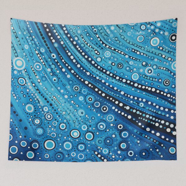 Item preview, Aboriginal Inspired Dot Art -  Ocean Bubble Streams designed and sold by GrinGalore.