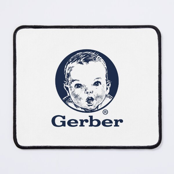 Item preview, Gerber Baby Food Classic Blue Portrait Logo designed and sold by Madelene É 	 Monjeau.