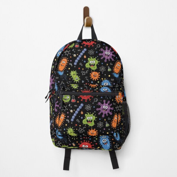 Item preview, Retro science Cute Microbes Bacteria, Virus, Ecoli MicroBiology Seamless Pattern  designed and sold by FlatInkStudio.
