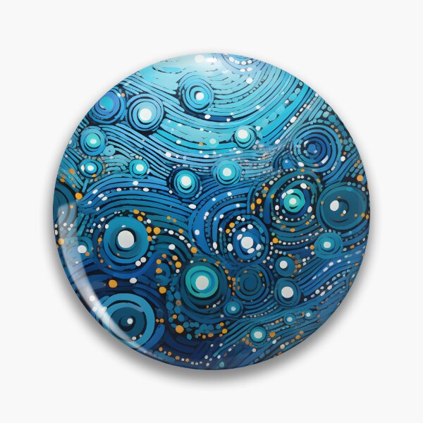 Item preview, Aboriginal Inspired Dot Art -  Ocean Bubbles Surface designed and sold by GrinGalore.