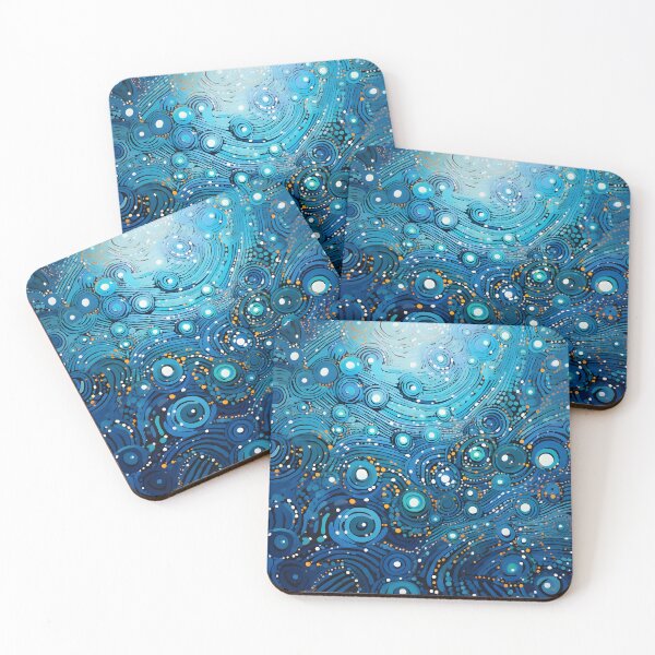 Item preview, Aboriginal Inspired Dot Art -  Ocean Bubbles Surface designed and sold by GrinGalore.