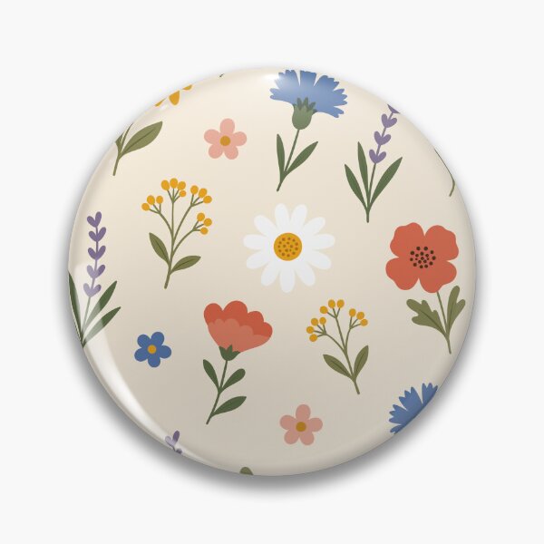 Item preview, Cute Flat Wildflower Seamless Pattern Colorful Botanical Vector Graphic designed and sold by DiNata.