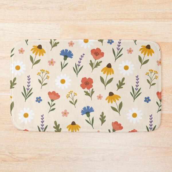 Item preview, Cute Flat Wildflower Seamless Pattern Colorful Botanical Vector Graphic designed and sold by DiNata.