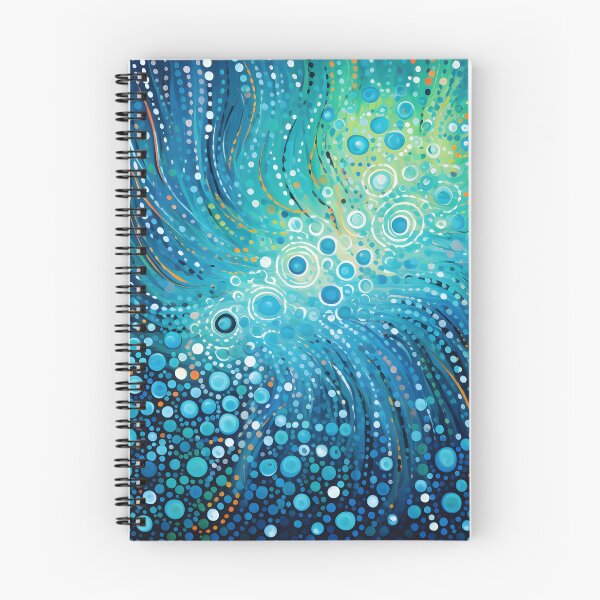 Item preview, Aboriginal Inspired Dot Art - Summer Ocean Surface designed and sold by GrinGalore.