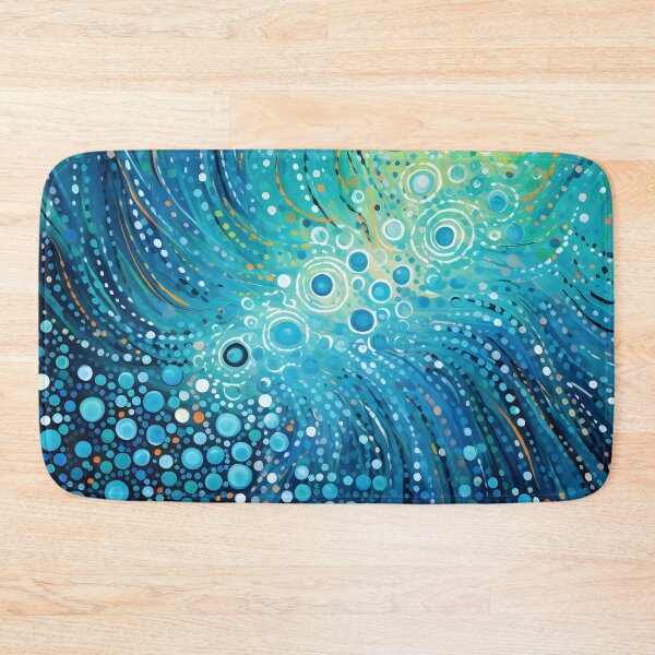 Item preview, Aboriginal Inspired Dot Art - Summer Ocean Surface designed and sold by GrinGalore.
