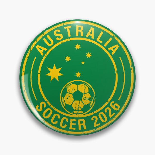 Item preview, Vintage Australia Soccer 2026 Stars Fan Badge designed and sold by Imaginationbeyond.