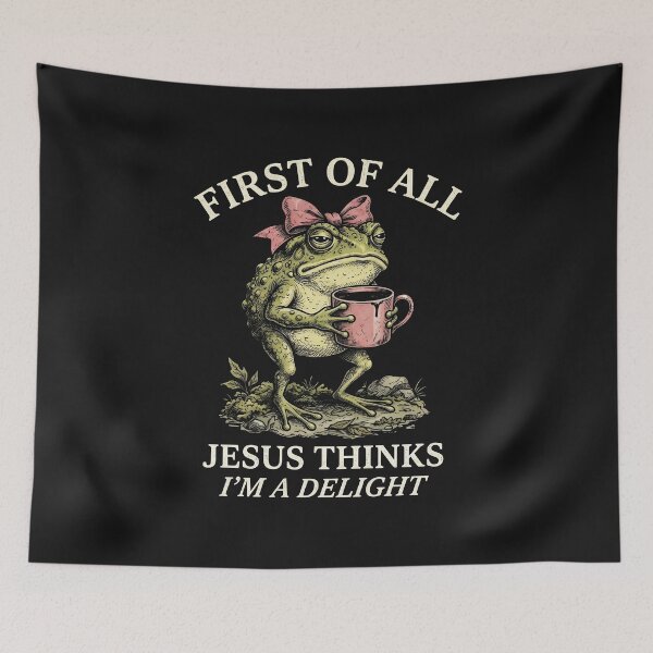 Item preview, Funny Frog Faith Aesthetic Cottagecore Delight designed and sold by AdyKurniawan.