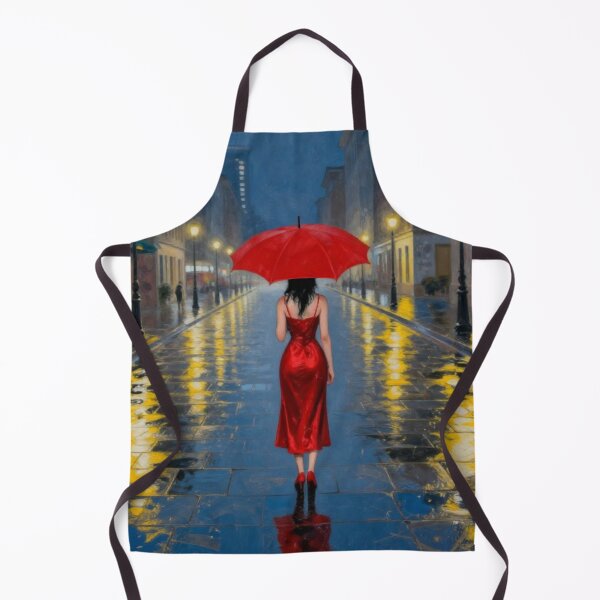 Item preview, Lonely woman in red with umbrella - still dreamy designed and sold by Kimenta.