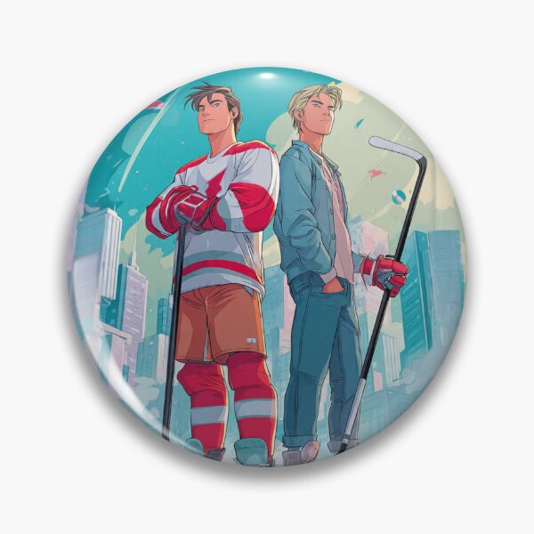 Item preview, Hockey Romance Cartoon Poster - College Vibes Fan Art* designed and sold by QutteshopLM .