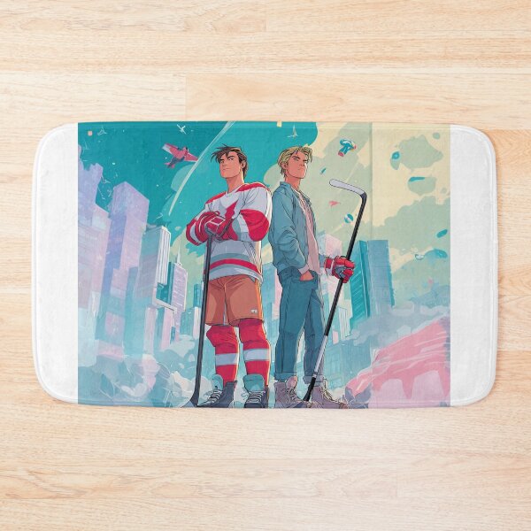 Item preview, Hockey Romance Cartoon Poster - College Vibes Fan Art* designed and sold by QutteshopLM .