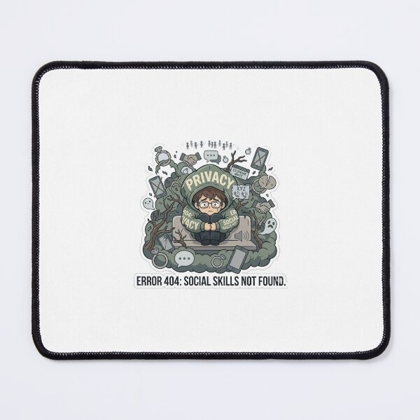 Item preview, Error 404 Social Skills Not Found designed and sold by IntrovertEngineer11.